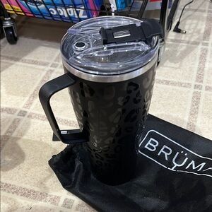 Black Leopard Travel Mug
